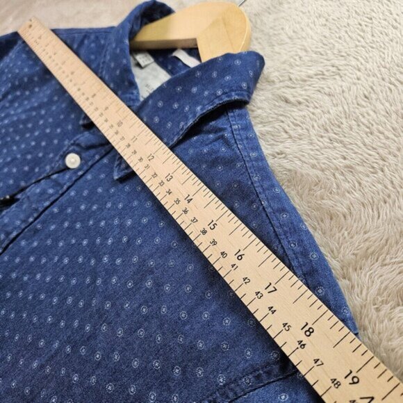 NWT Selected Homme Shirt Slim Fit Organic Cotton Long Sleeve Button-Down Sz 16.5 - Picture 5 of 10